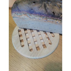 Podložka pod horký chléb 19 cm , kruh / kaučukové dřevo