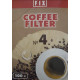Filtra na filtrování kávy vel. č. 4 / 100ks, nebělené