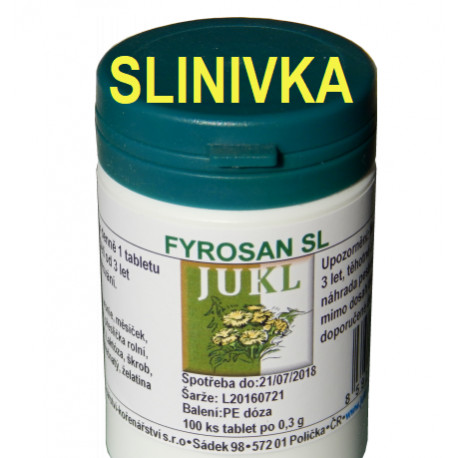 Slinivka tablety fyrosan Jukl 100 ks 0,3g / doplněk stravy