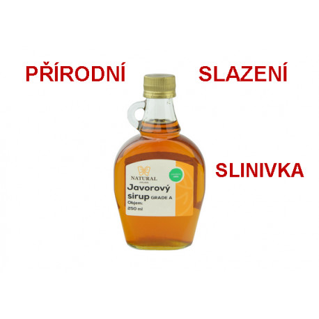 Javorový sirup 250 ml / 100% přírodní, bez aromat a barviv, bez chemie