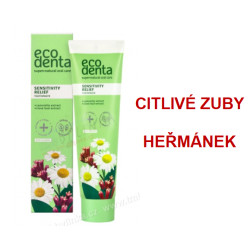 ECOODENTA - zubní pasta s výtažky heřmánku, citlivé zuby 100ml / heřmánek, hřebíček, Kalident