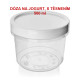 Dóza s těsněním, styk s potravinami, 560 ml / na jogurt ideální
