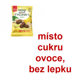 Měkké mini müsli tyčinky s banány 70g / bez lepku - Semix