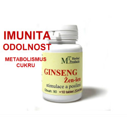 Žen-šen (Ginseng) 10 tablet / doplněk stravy, odolnost, energie, hladina cukru