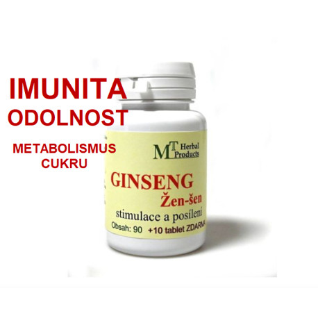 Žen-šen (Ginseng) 10 tablet / doplněk stravy, odolnost, energie, hladina cukru